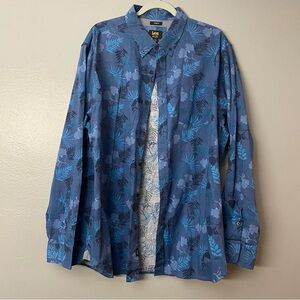 Lee Flower Print Shirt - Blue